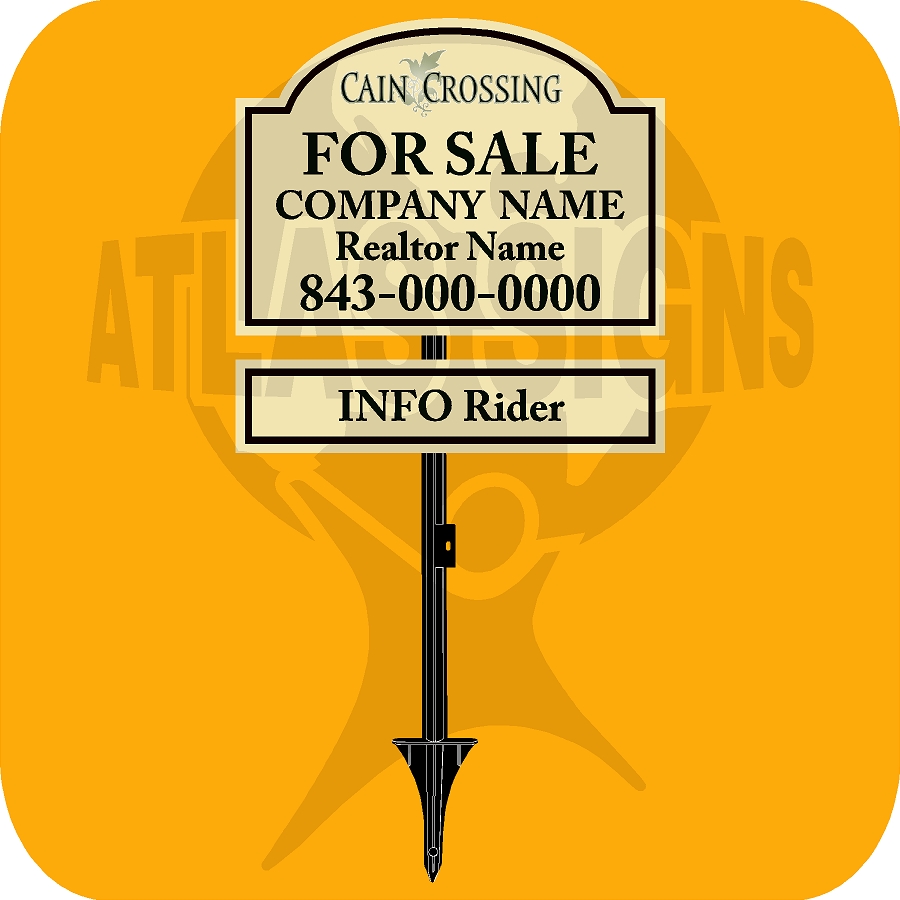 Cain Crossing- For Sale Sign and Rider