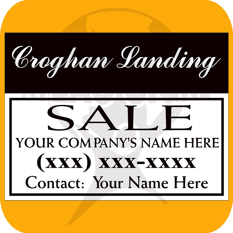 Croghan Landing- FOR SALE/RENT Sign Face Only