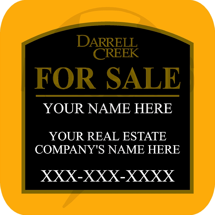 Darrell Creek- FOR SALE/RENT Sign Face Only