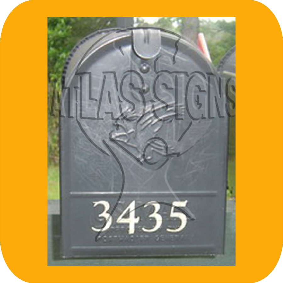 LARGE Mailbox- Gold Numbers (Front)