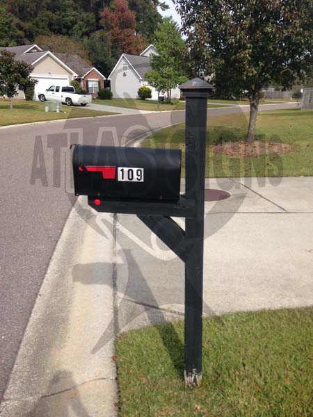Marsh Hall- Mailbox and Post