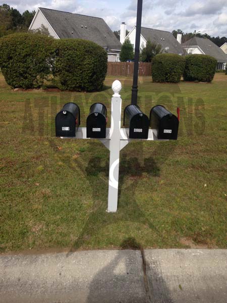 The Gates- 4 Mailboxes and Post