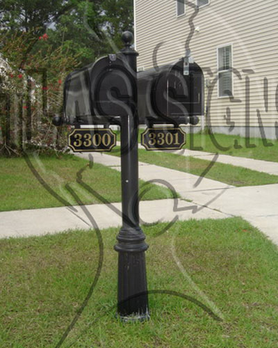 TANNER HALL- 2 Mailboxes & Post