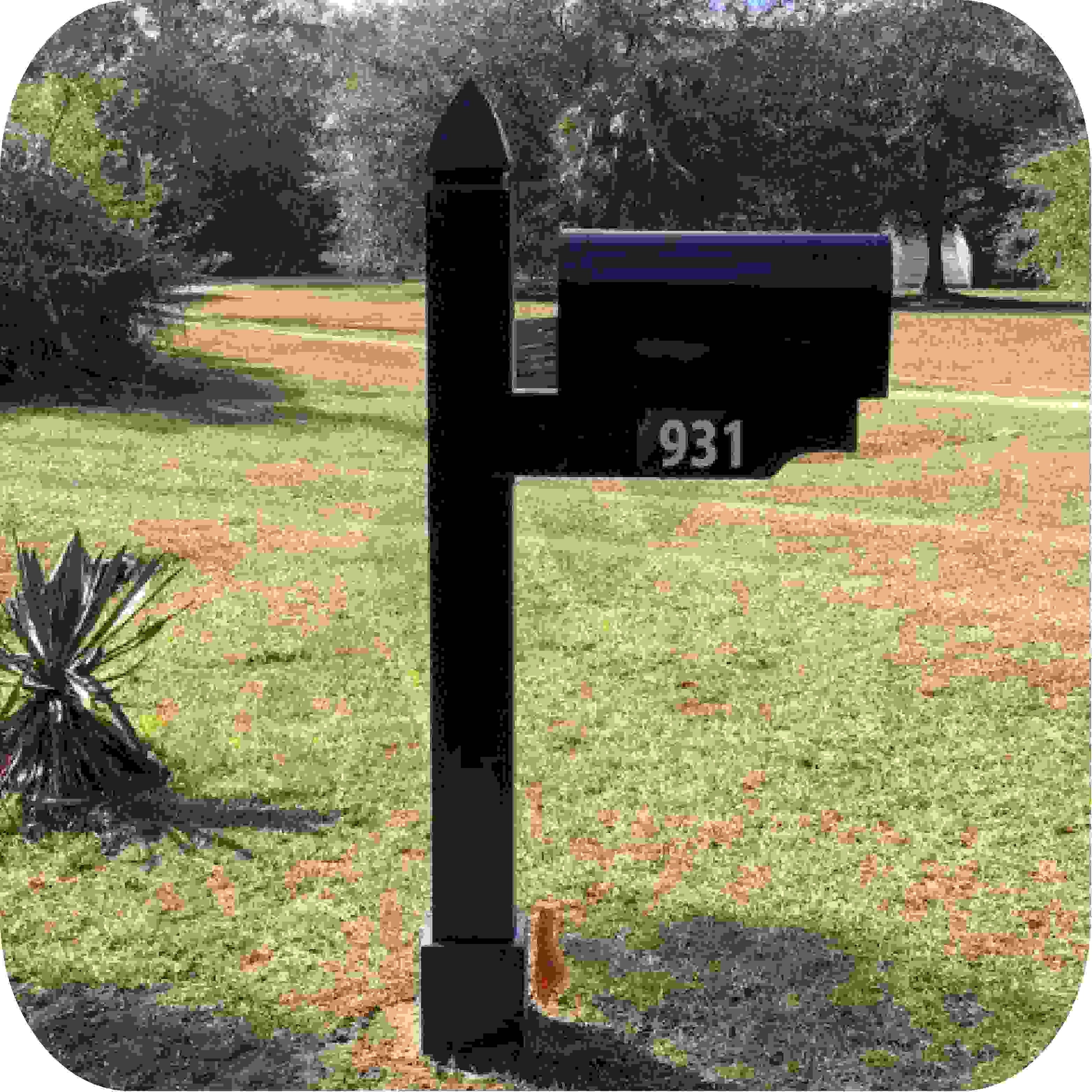 Beckett Plantation- Mailbox and Post