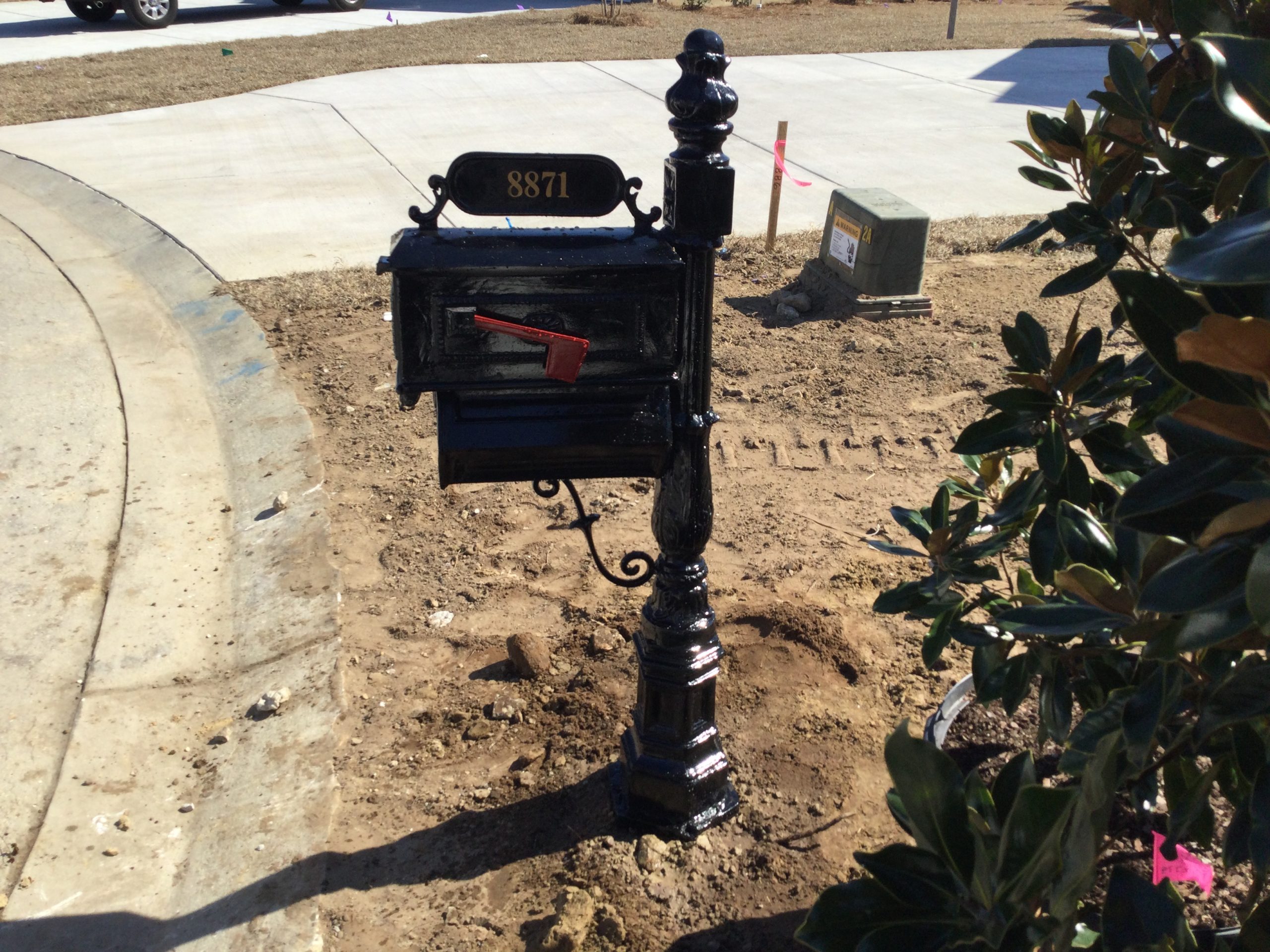 Brunswick Mailbox and Post