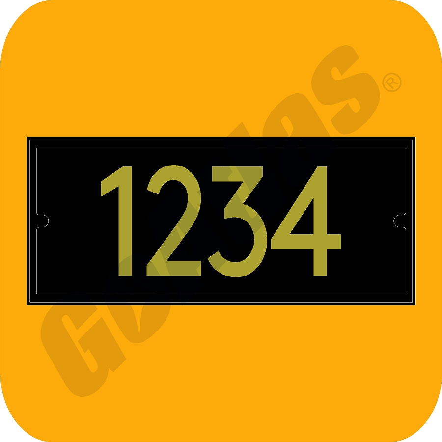 Park Island-Mailbox Address Plaque (Set of 2)