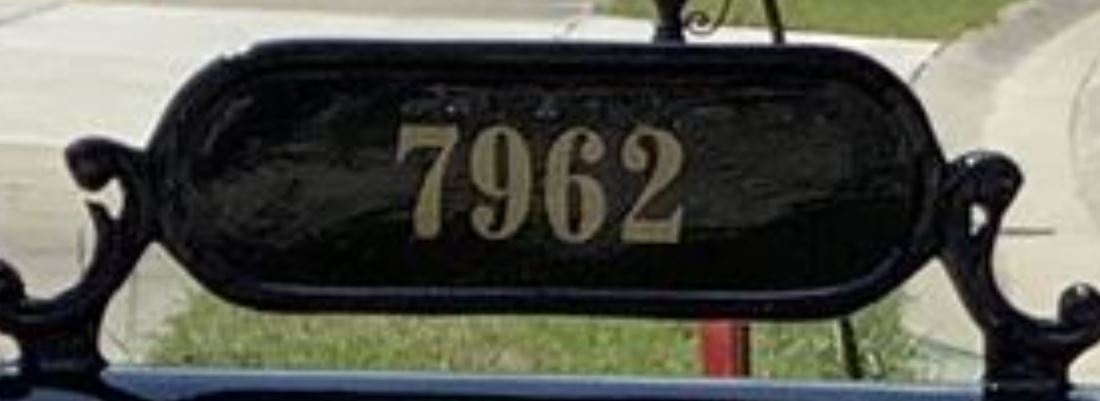 Brunswick Plantation-Mailbox Numbers (Set of 2)