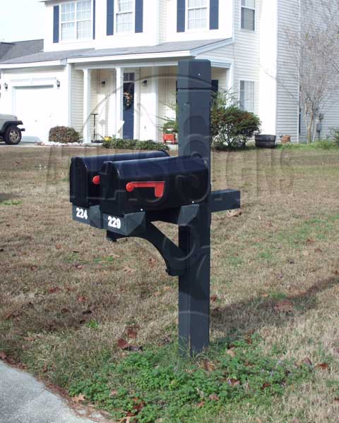 Belle Hall- 2 Mailboxes and Post
