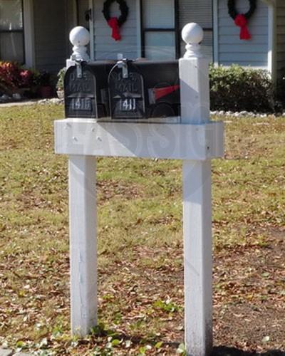 East Crossing- 2 Mailboxes and Post