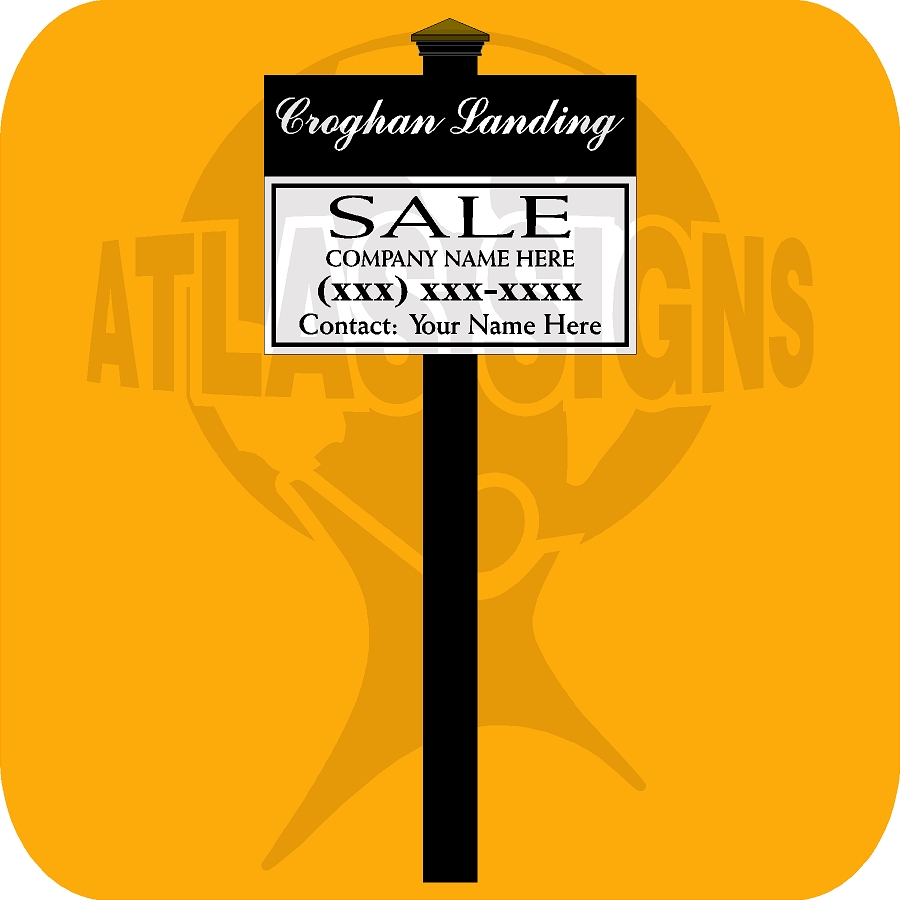 Croghan Landing- FOR SALE Sign & Post
