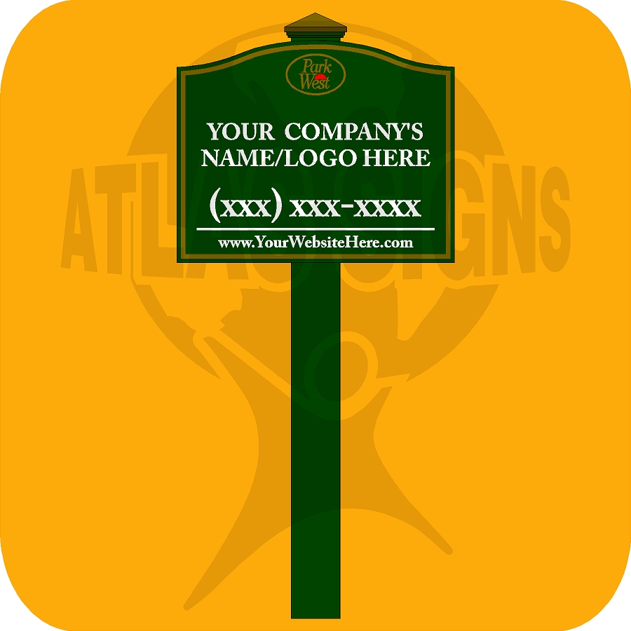 Park West- Builder Sign & Post