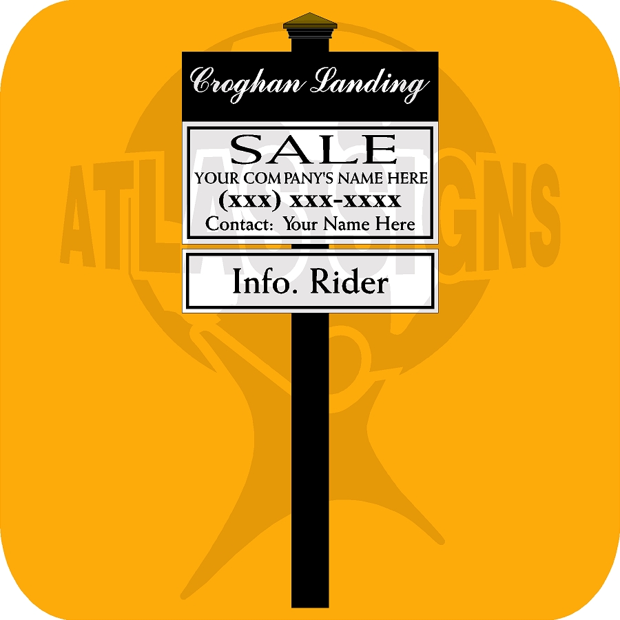 Croghan Landing- FOR SALE Sign & Rider