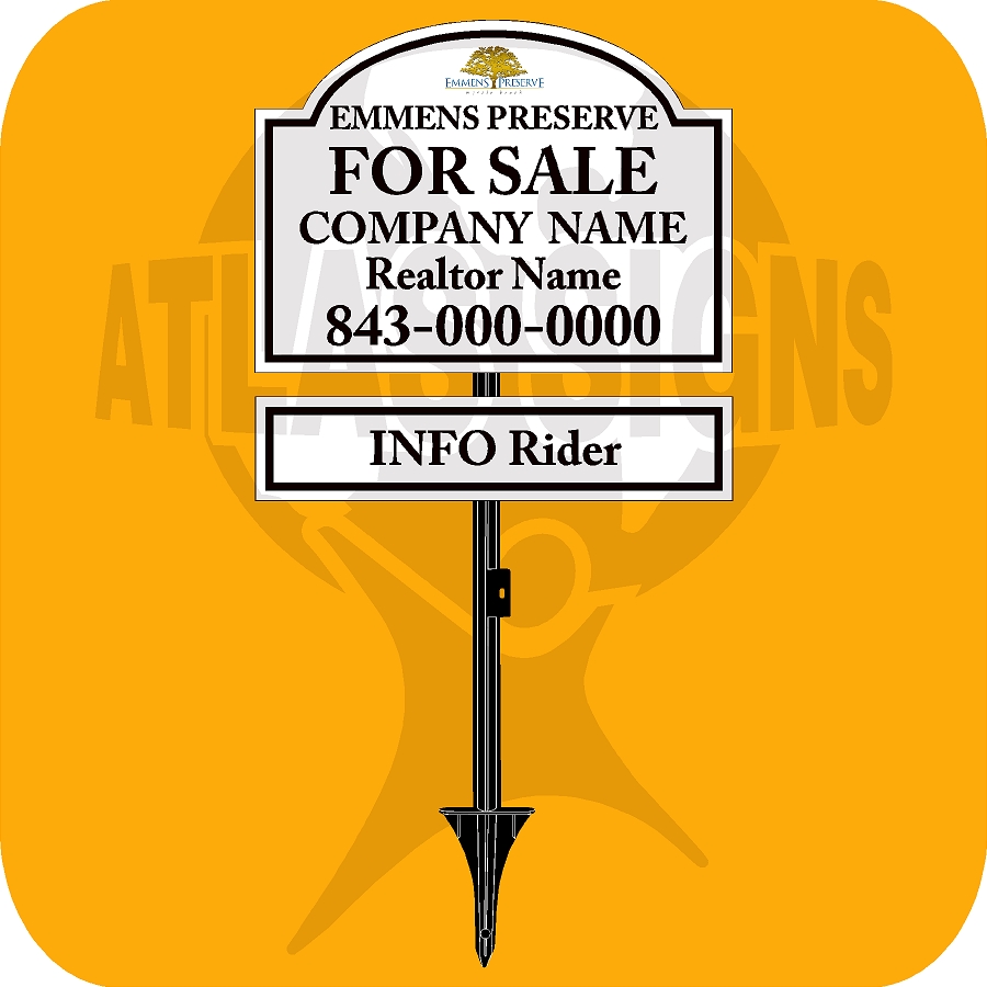 Emmens Preserve-  FOR SALE Sign and Rider