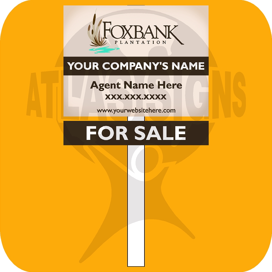 Foxbank Plantation- Real Estate Sign & Rider
